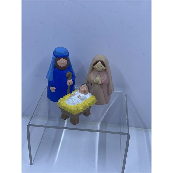 Avon 1993 Kid's My First Christmas Story Nativity 3 Pieces - Picture 1 of 7